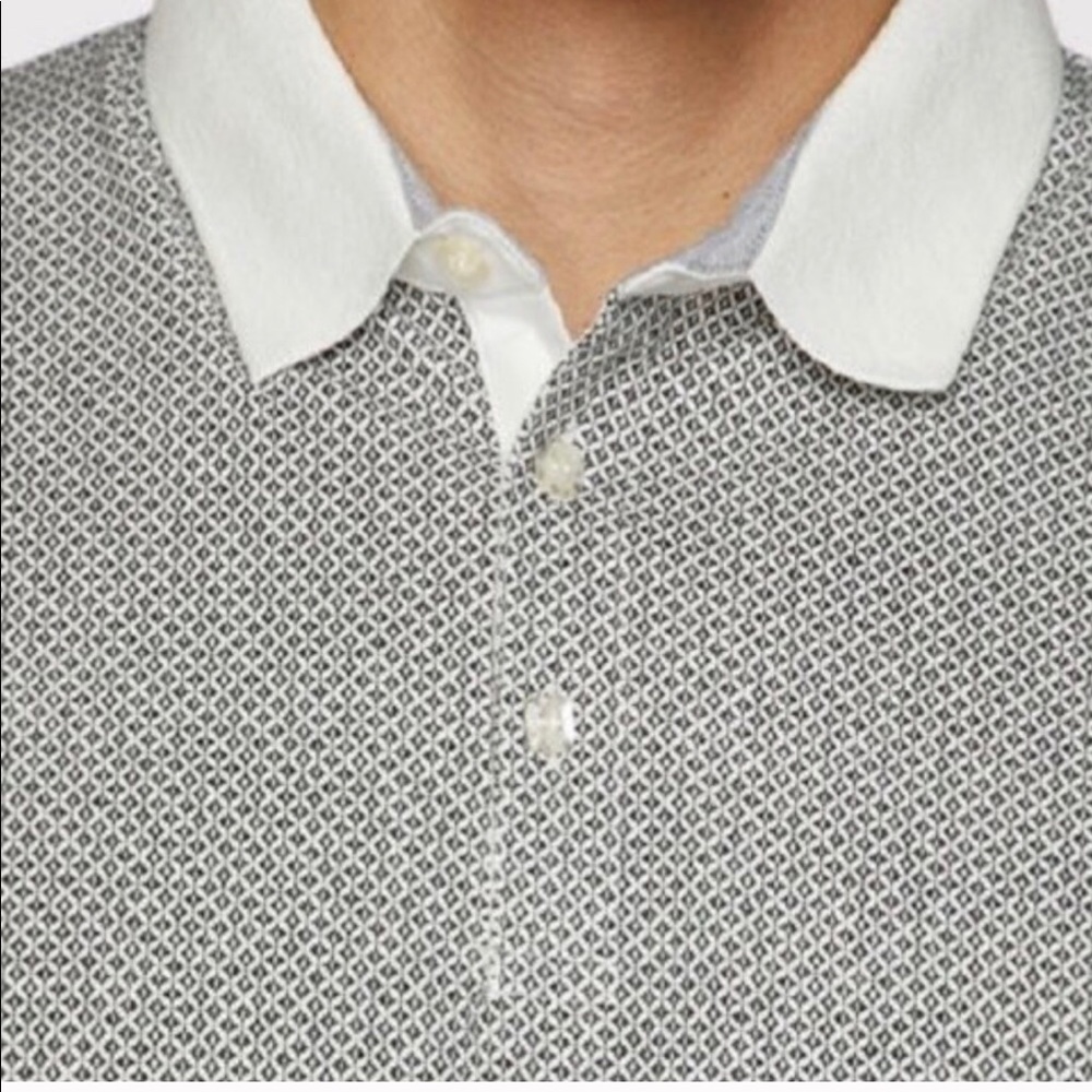 NWT Mens Polo White Collar Trim - Picture 5 of 7